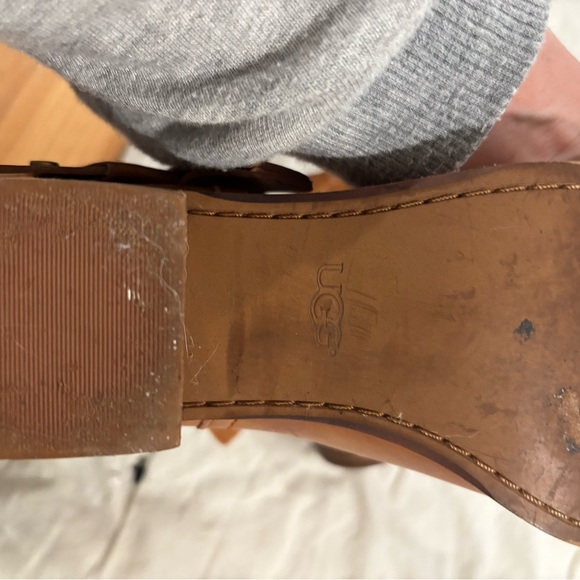 Ugg boho Elora slouchy chestnut ankle leather booties- size 6 - Picture 4 of 4